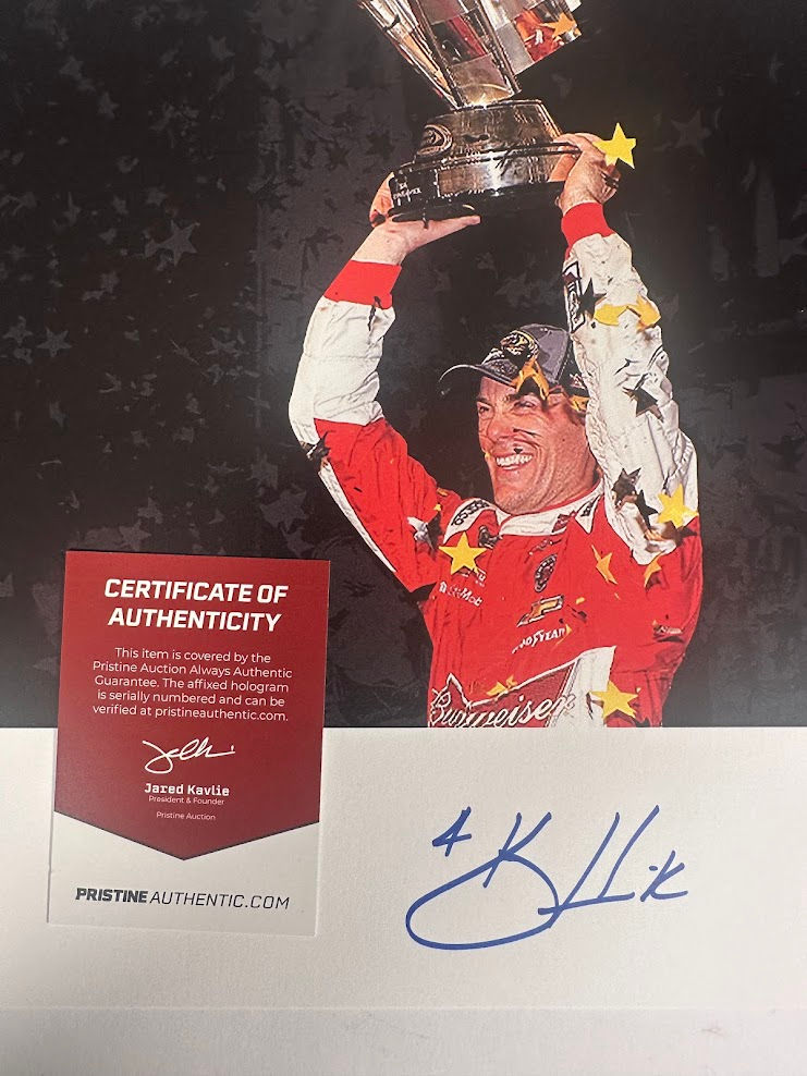 Thumbnail: Kevin Harvick Signed 12x18 NASCAR Championship Art Print LE 8/20 (PA)