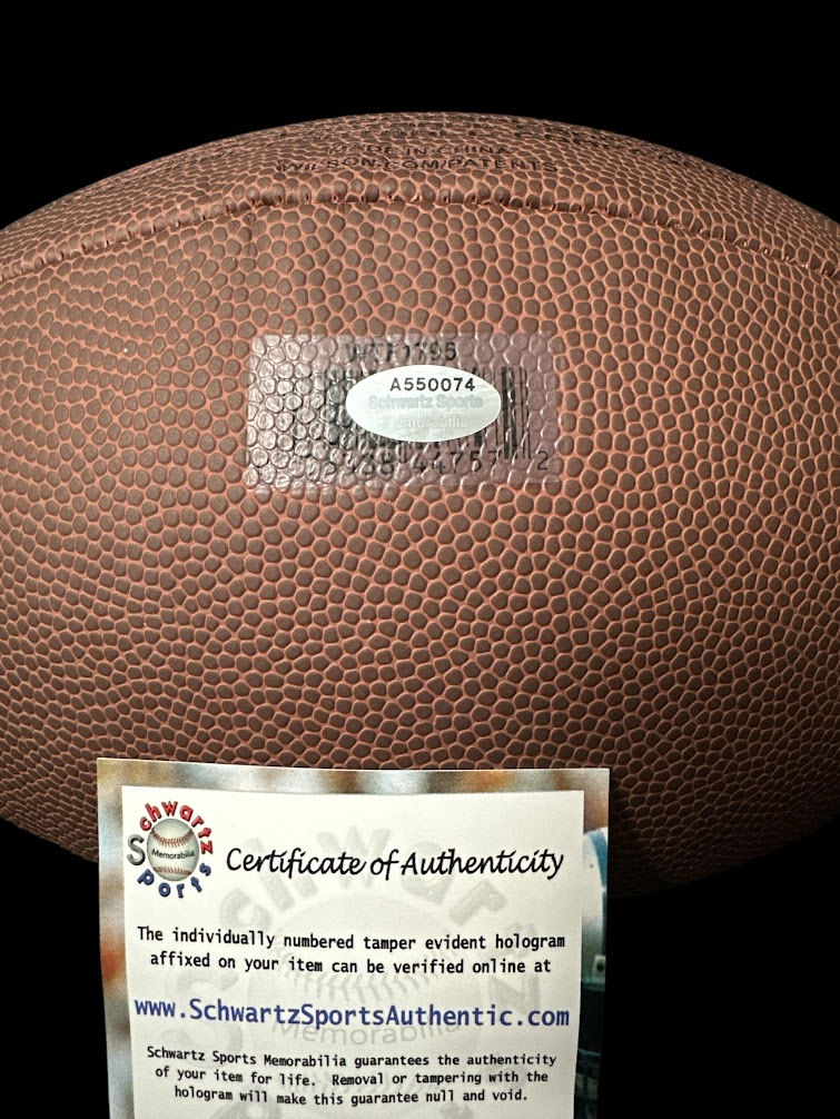 Thumbnail: Mark Brunell signed Wilson Super Grip NFL football Schwartz authenticated