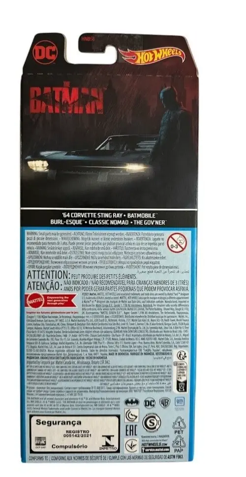 Thumbnail: Hot Wheels DC Batman 5-Pack with Batmobile, Corvette & Gov'ner