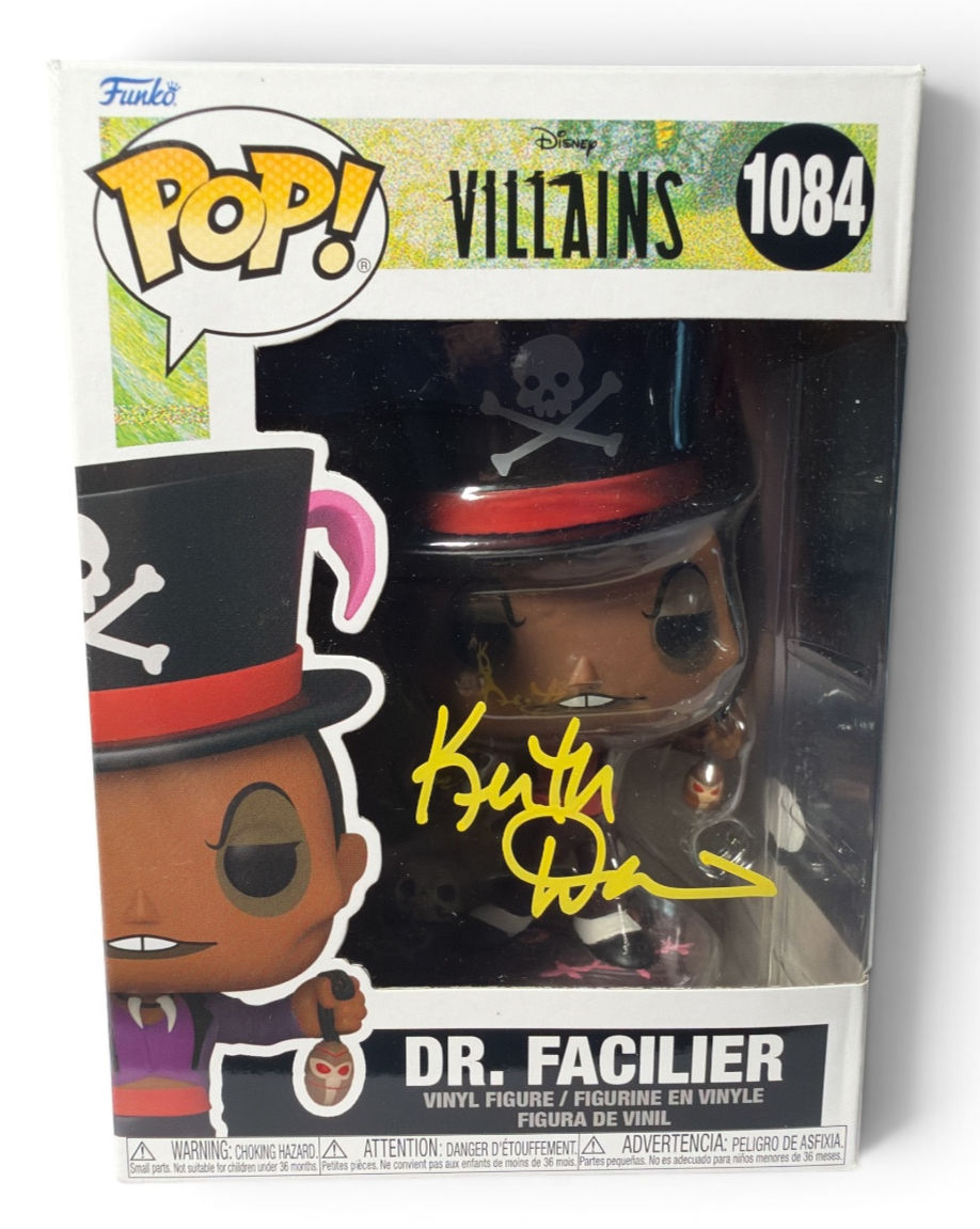 Keith David Signed Disney Dr. Facilier #1084 Funko Pop (JSA)