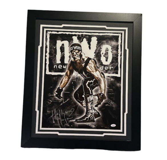 Thumbnail: Hollywood Hulk Hogan NWO Signed Framed 16x20 Photo (JSA)