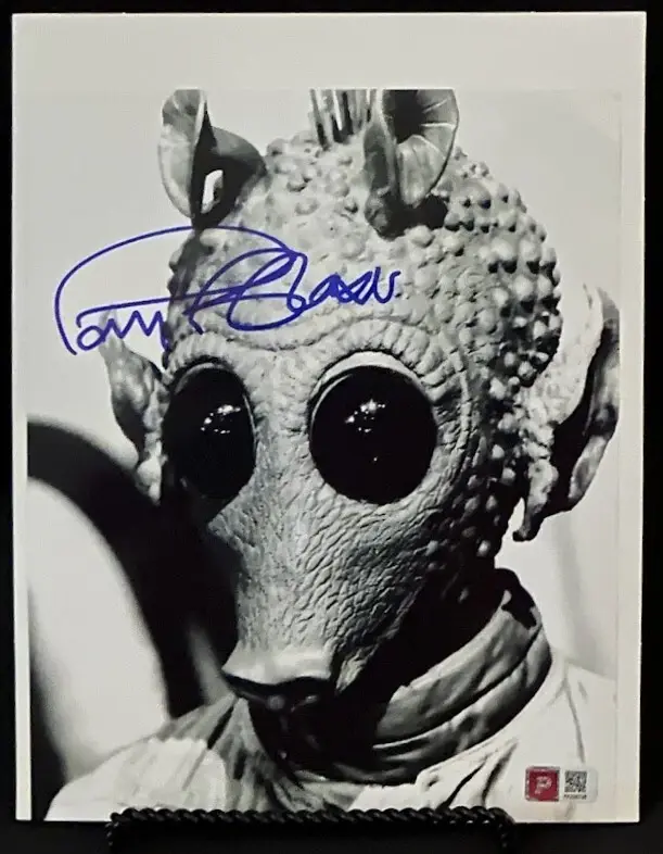 Paul Blake Signed Greedo Star Wars 8x10 Photo