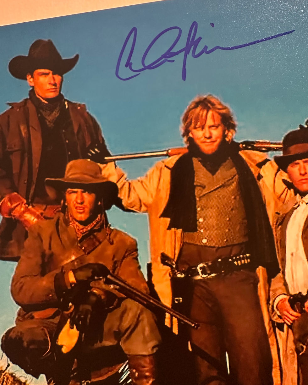 Thumbnail: Charlie Sheen Emilio Estevez Signed 11x14 Photo Young Guns JSA PIA