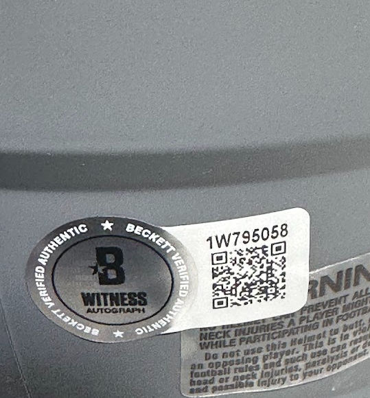 Thumbnail: Aaron Jones Signed Vikings Mini Helmet Slate Alt Speed (Beckett)