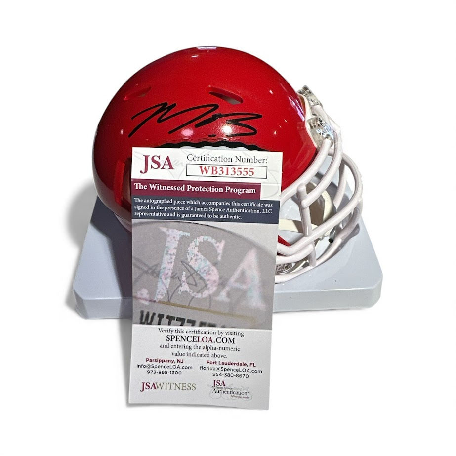 Thumbnail: Marquise Hollywood Brown Signed Kansas City Chiefs Speed Mini Helmet (JSA, PIA)