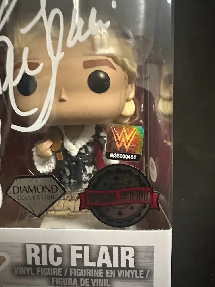 Thumbnail: Ric Flair signed WWE #82 Funko Pop PSA certified
