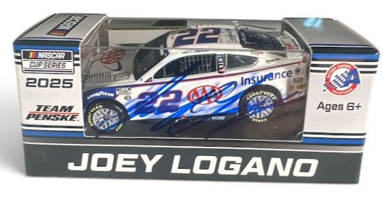 Joey Logano Signed 2025 #22 AAA Insurance Texas Win 1:64 Diecast Car (PA)