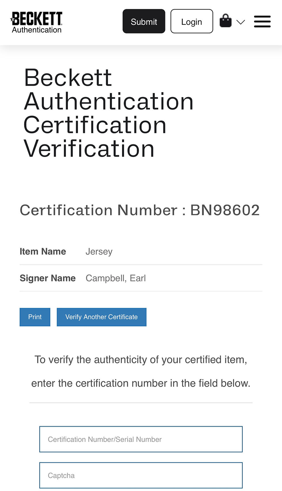 Thumbnail: Longhorns Earl Campbell Signed Custom Football Jersey Beckett