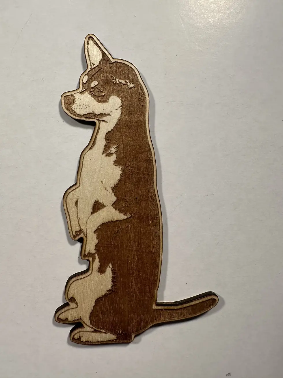 Thumbnail: Custom Pet Magnet From Photo Laser Cut Wood Dog Cat Gift