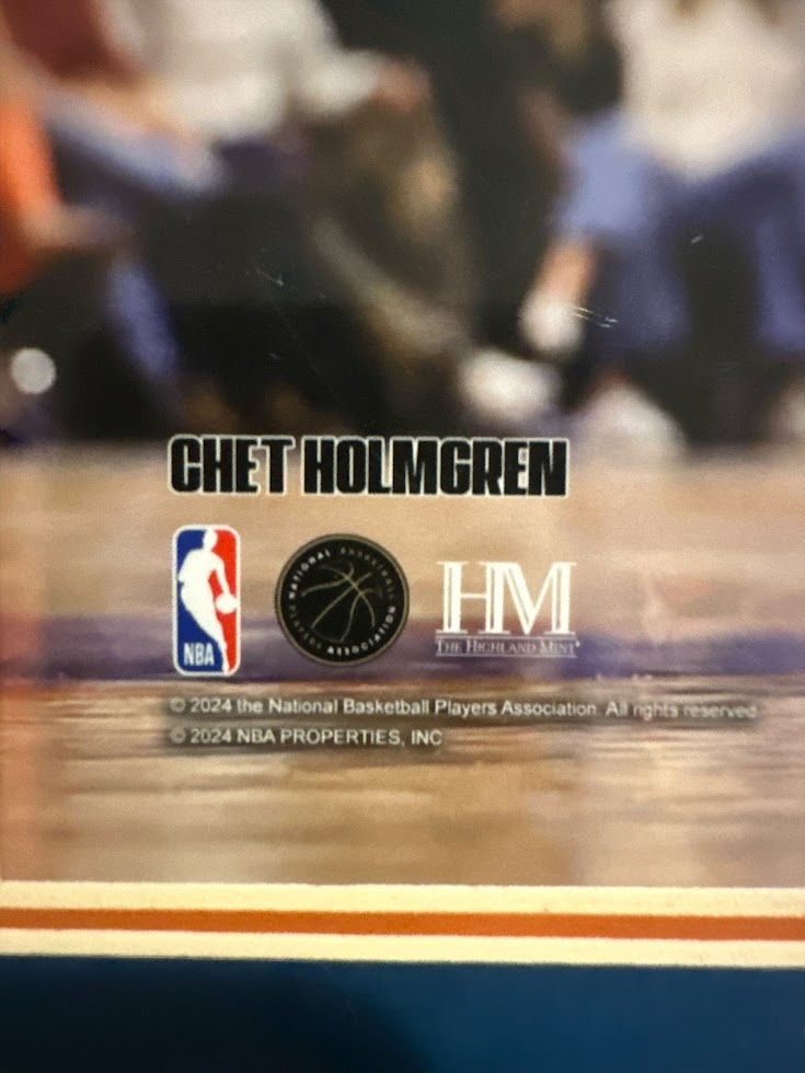 Thumbnail: Chet Holmgren OKC Thunder Signed Framed 16x20 (JSA, Holmgren)