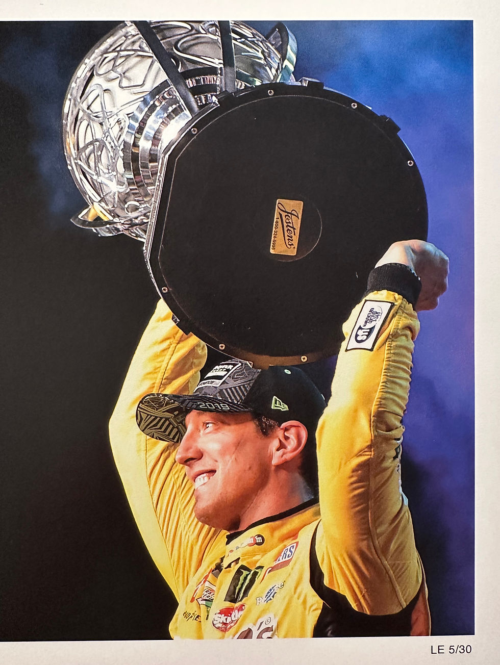 Thumbnail: Kyle Busch Signed 12x18 Limited Edition NASCAR Art Print (PA)