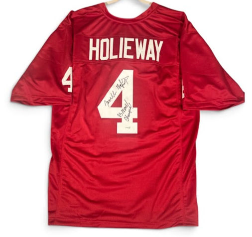 Jamelle Holieway Signed Oklahoma Sooners Custom XL Jersey 85 NATL Champs (JSA)