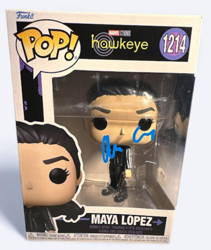 Alaqua Cox Signed Hawkeye #1214 Maya Lopez Funko Pop (PSA)