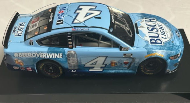 Thumbnail: Kevin Harvick Signed 2021 Busch Light Beeroverwine Mustang 1:24 Diecast Car – Pristine Authentic