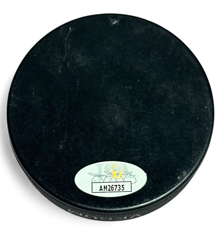 Thumbnail: Tyler Johnson Autographed Hockey Puck – Inscribed “2 Time Champ” – JSA