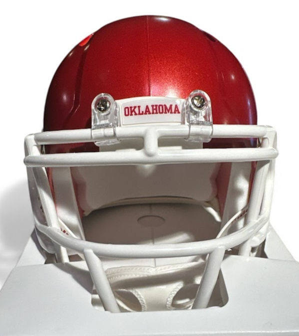 Thumbnail: Billy Sims Signed Oklahoma Sooners Mini Helmet – “78 Heisman”  – Beckett