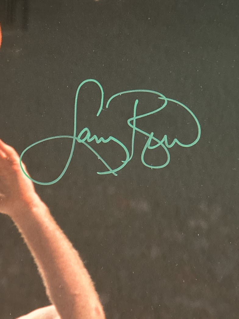 Thumbnail: Larry Bird Signed 16x20 Celtics Photo Framed 24x29” (Beckett)