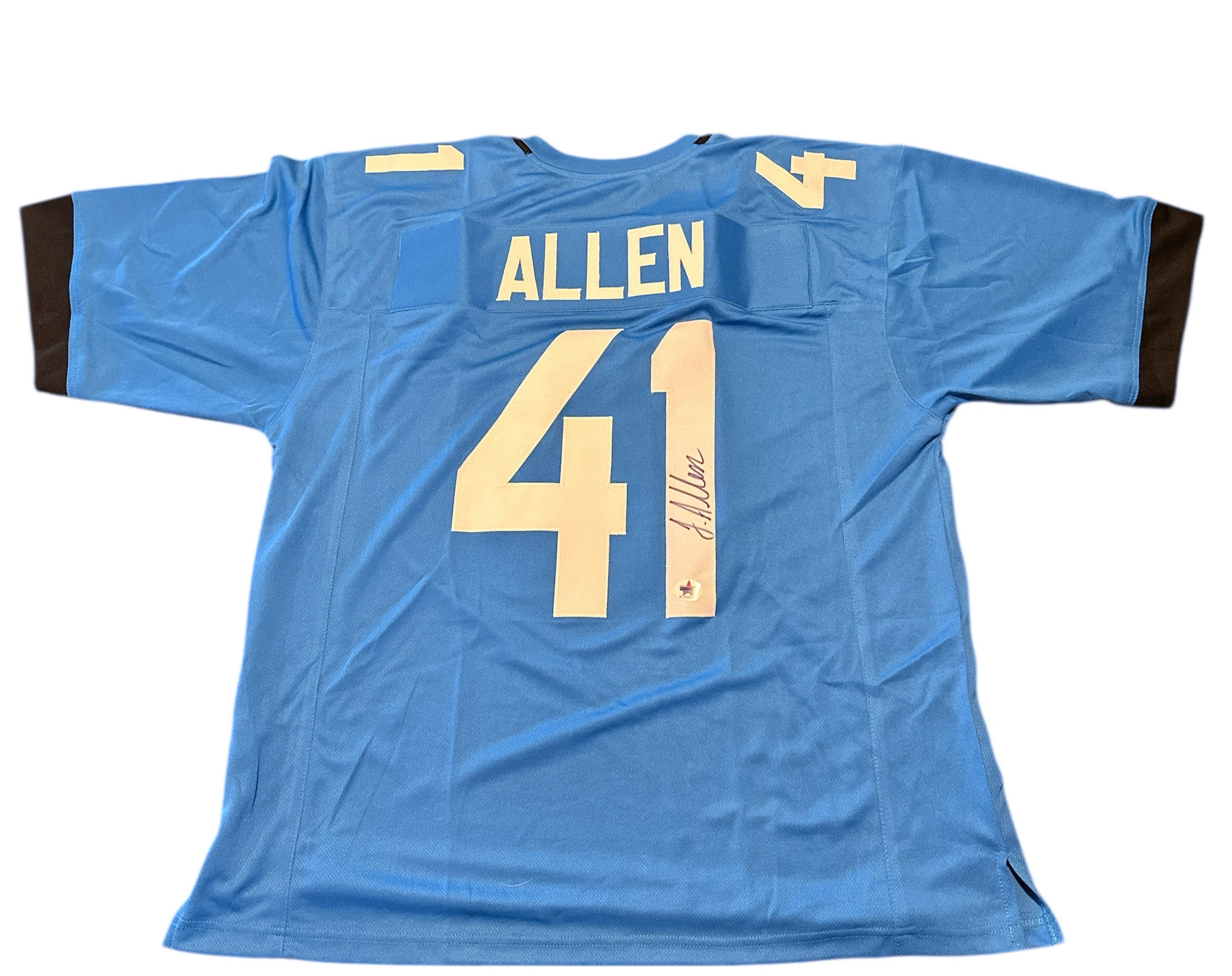 Jacksonville Jaguars Josh Allen Signed #41 Custom Jersey Gameday Witnessed