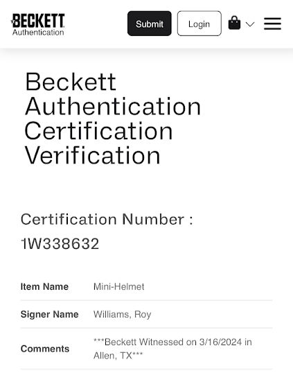 Thumbnail: Roy Williams Signed Oklahoma Sooners Speed Mini Helmet – Beckett Witnessed