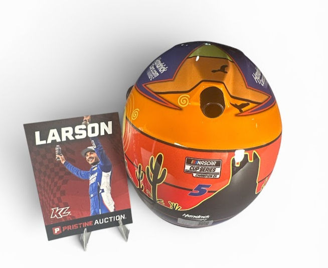 Thumbnail: Kyle Larson Signed 2025 Championship 1:2 Mini Helmet NASCAR #5 PA