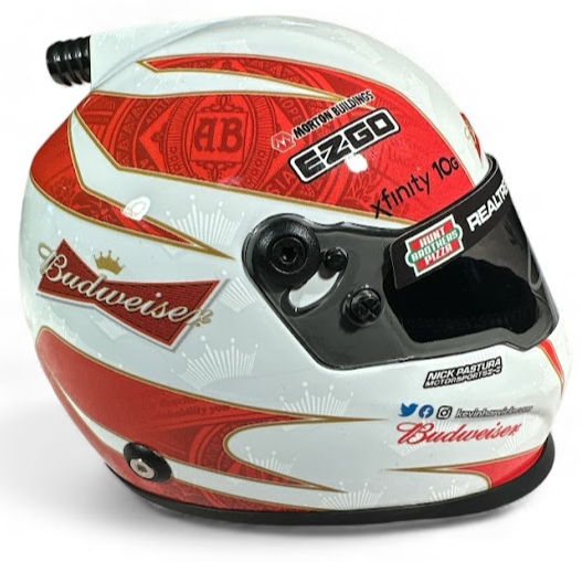 Thumbnail: Kevin Harvick Signed Budweiser 4EVER NASCAR 1:2 Scale Mini Helmet (PA)