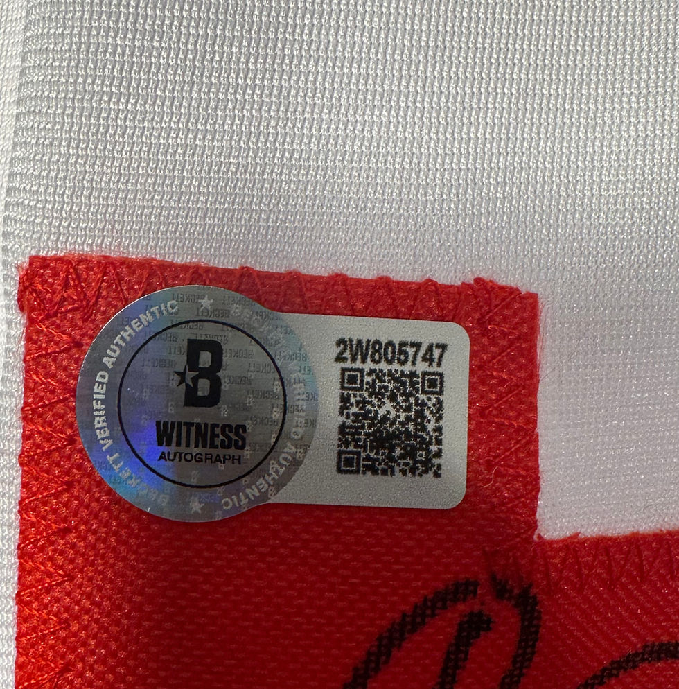 Thumbnail: 1990 WS Champs Reds Team Signed Jersey 8 Autos Larkin Rijo Beckett XL