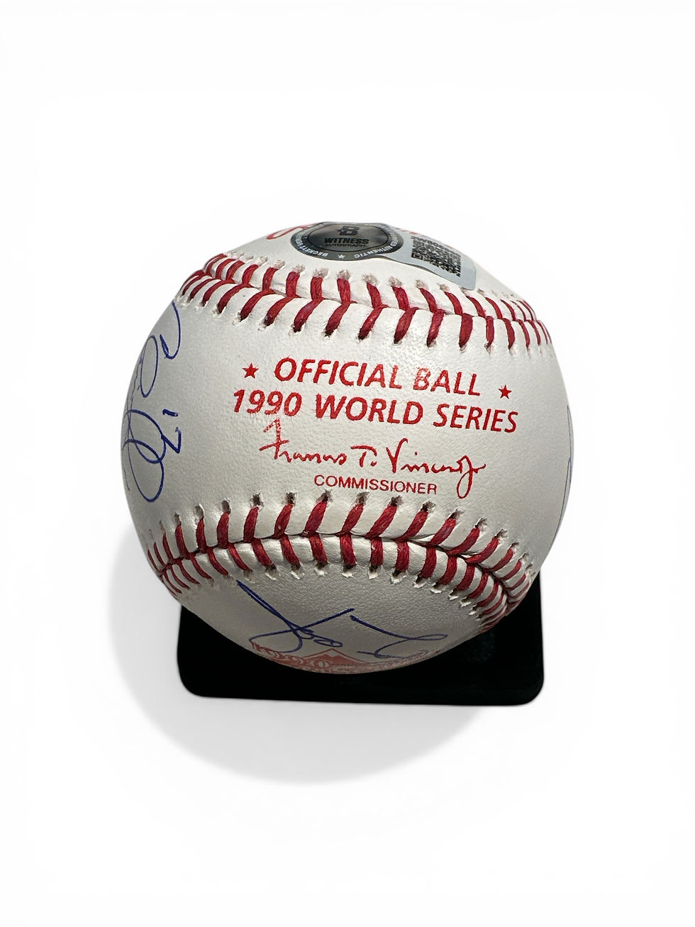 Thumbnail: 1990 World Series Reds Team Signed Baseball 8 Autos Larkin Rijo Beckett