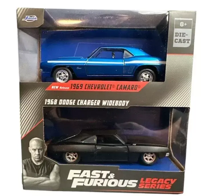 Fast & Furious 1969 Camaro & 1968 Charger JADA 1:32 Diecast Cars Set
