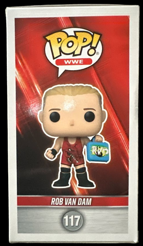 Thumbnail: Rob Van Dam WWE #117 signed Funko Pop Beckett certified