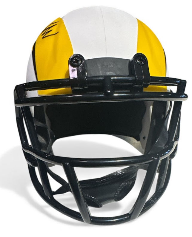 Thumbnail: Kyren Williams Signed Rams Lunar Eclipse Mini Helmet Beckett