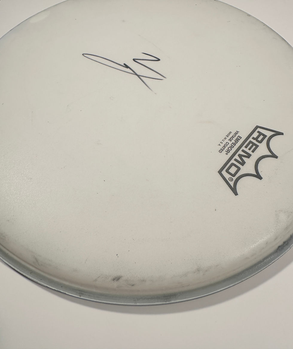Thumbnail: Vince Neil Signed Mötley Crüe Drum Head ACOA