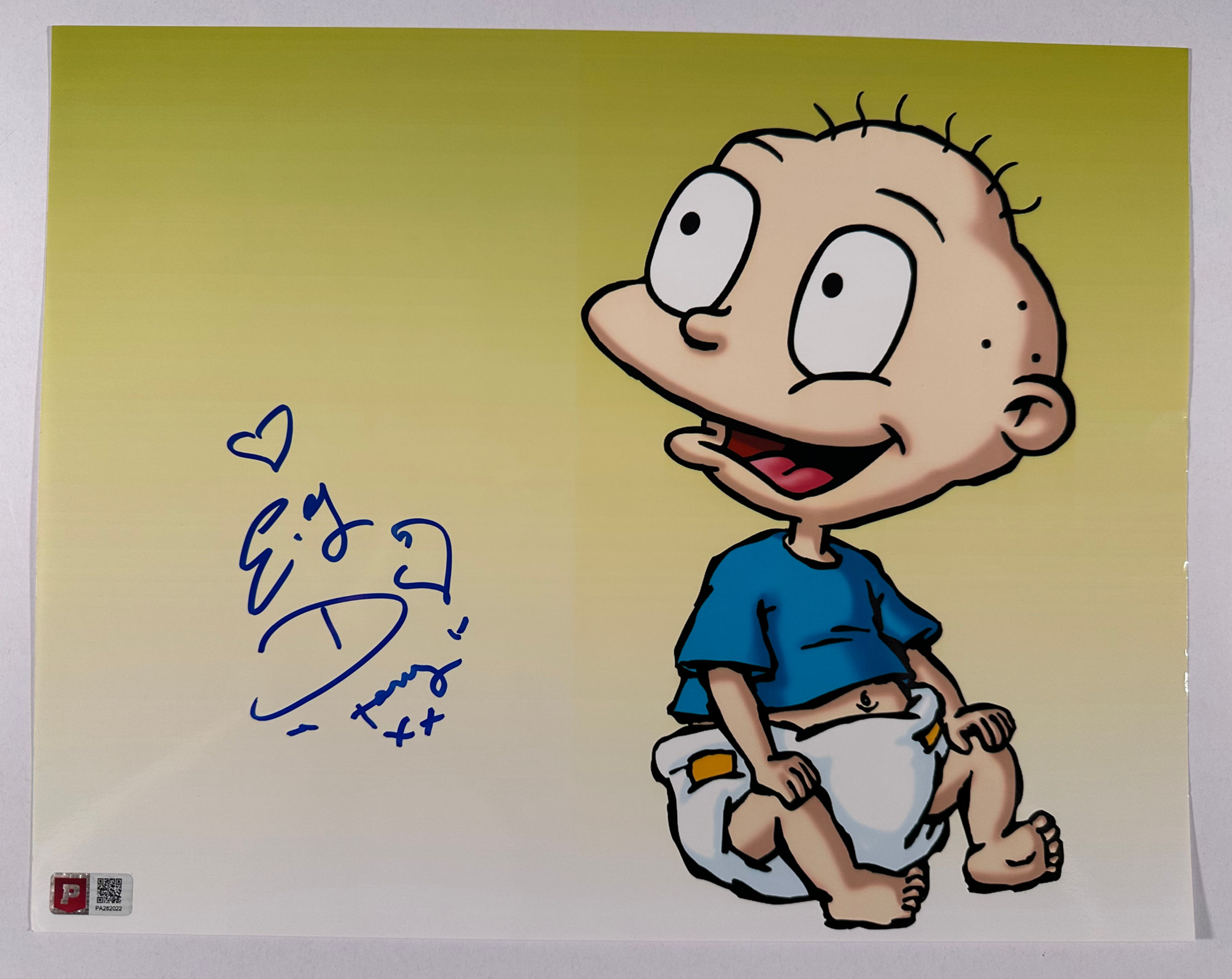 E.G. Daily Signed Tommy Pickles Rugrats 11x14 Photo (PA)