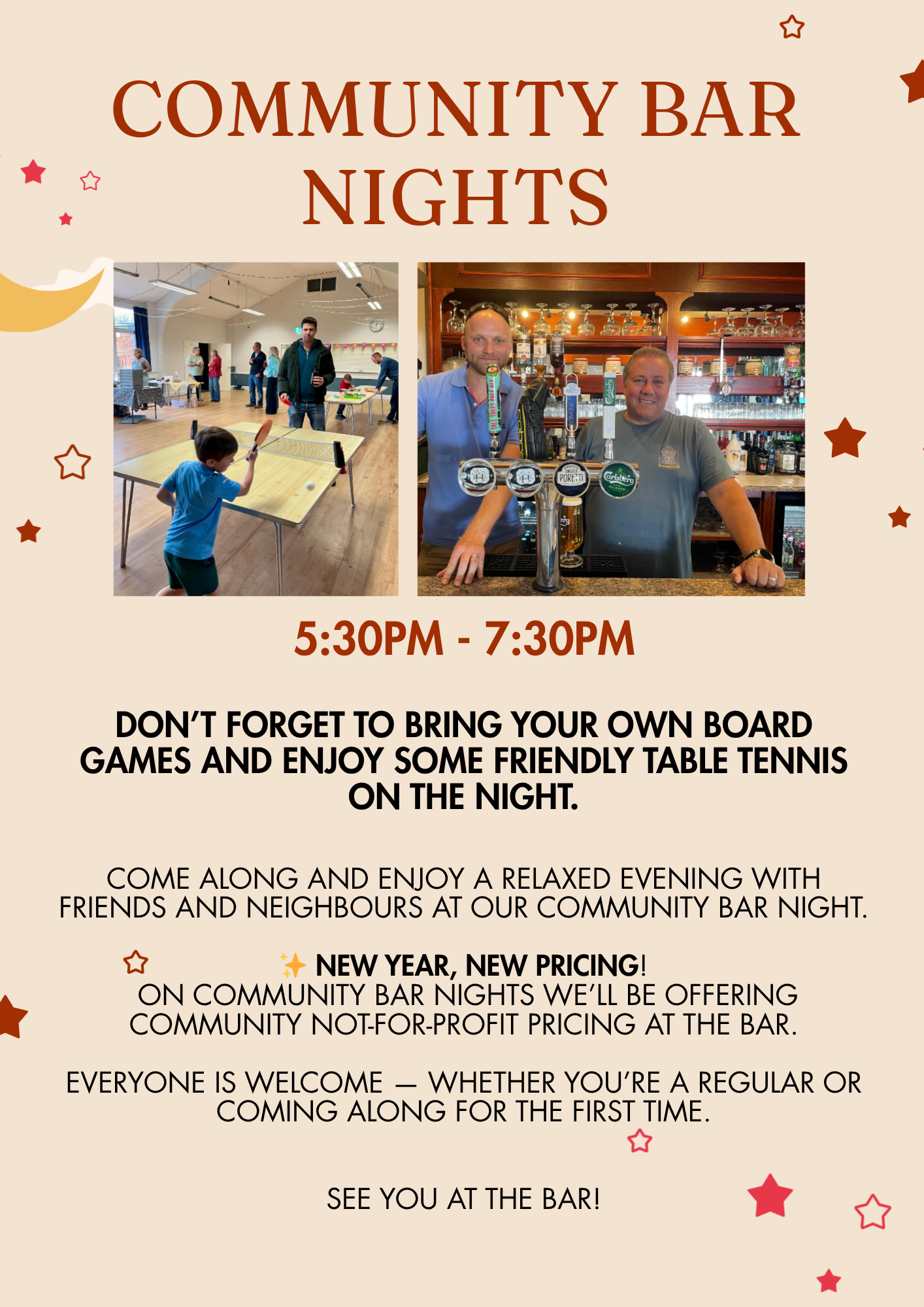 Failand Village Hall Bar