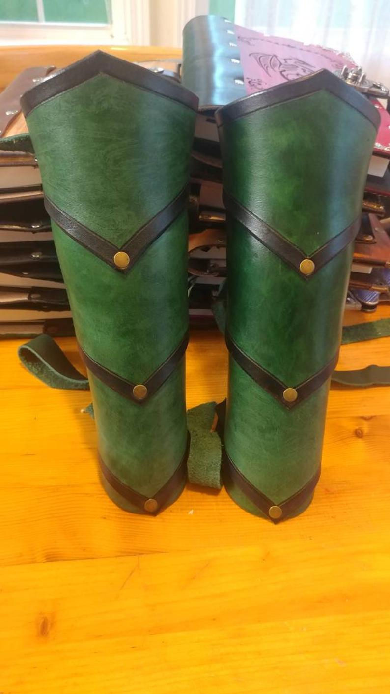 Thumbnail: Leather 3 Tier Bracers