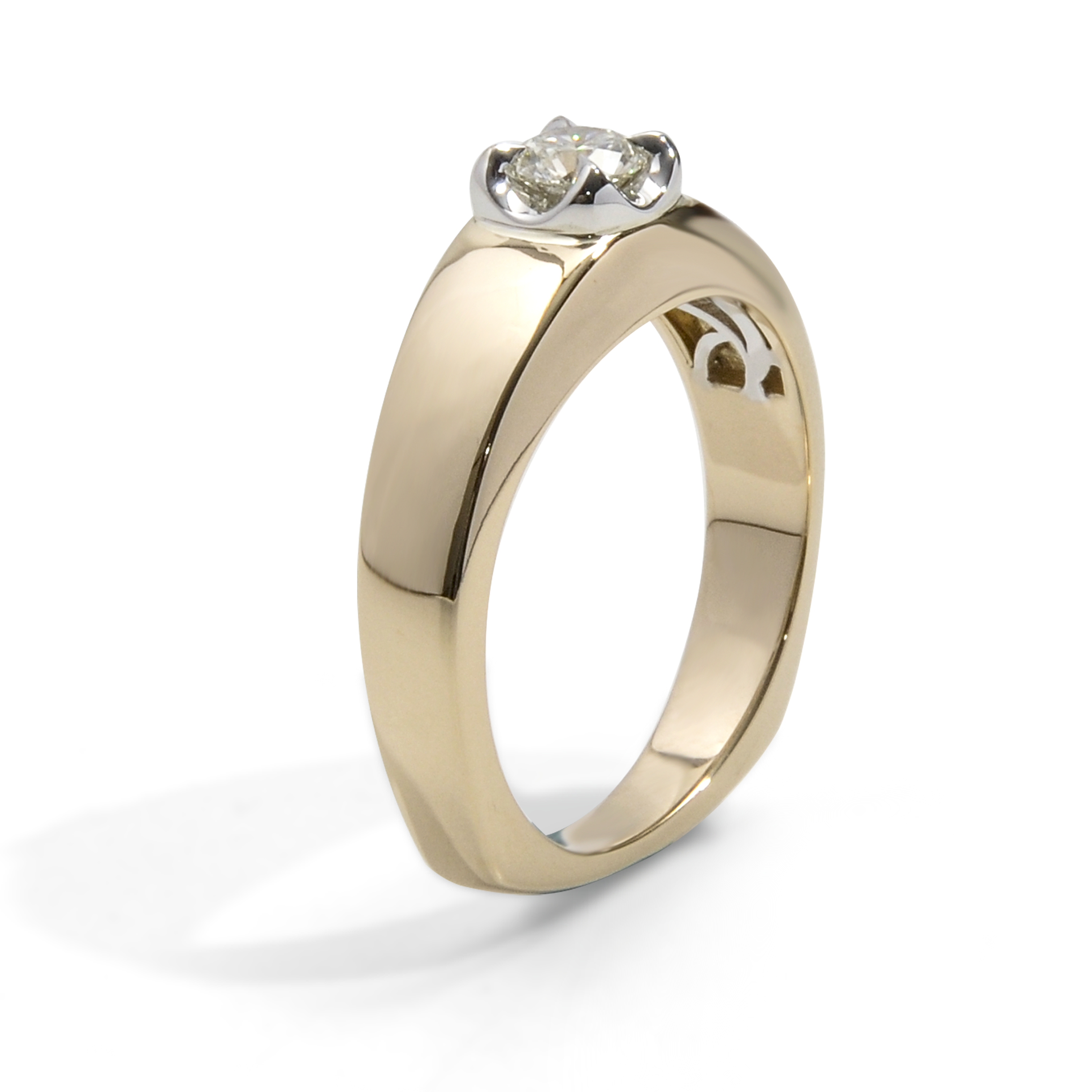 Mark's Solitaire Diamond Pinky Ring