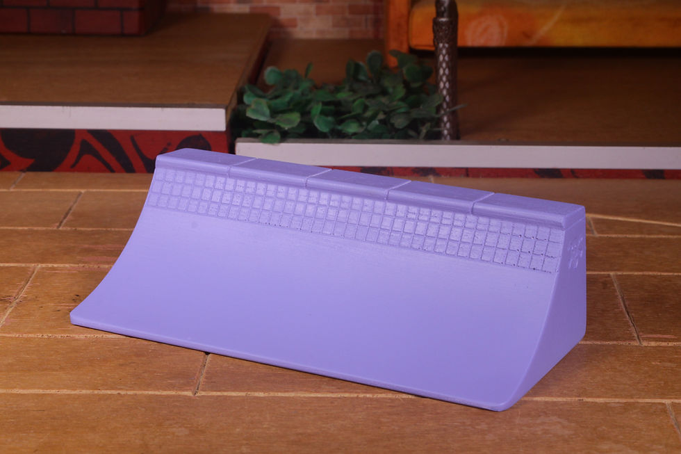 Thumbnail: Purple ramp on the ground, Blackriver Ramps Ulpts Pro, with a brick background