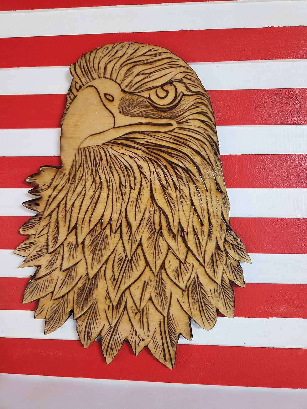 Thumbnail: 3D American Eagle Head Flag