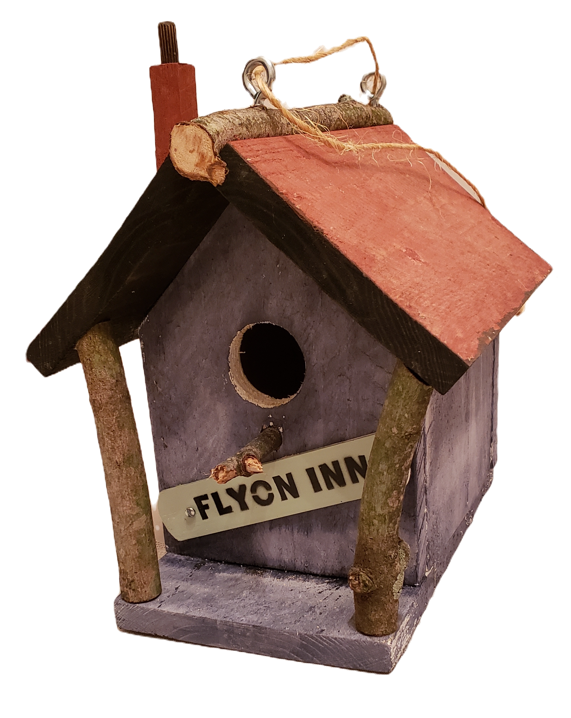 Red Roof Flyon Inn Birdhouse
