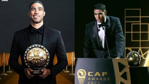 CAF Awards 2025 : Achraf Hakimi remporte le Ballon d’Or africain