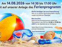 Sommerferienprogramm am 14.08.2026