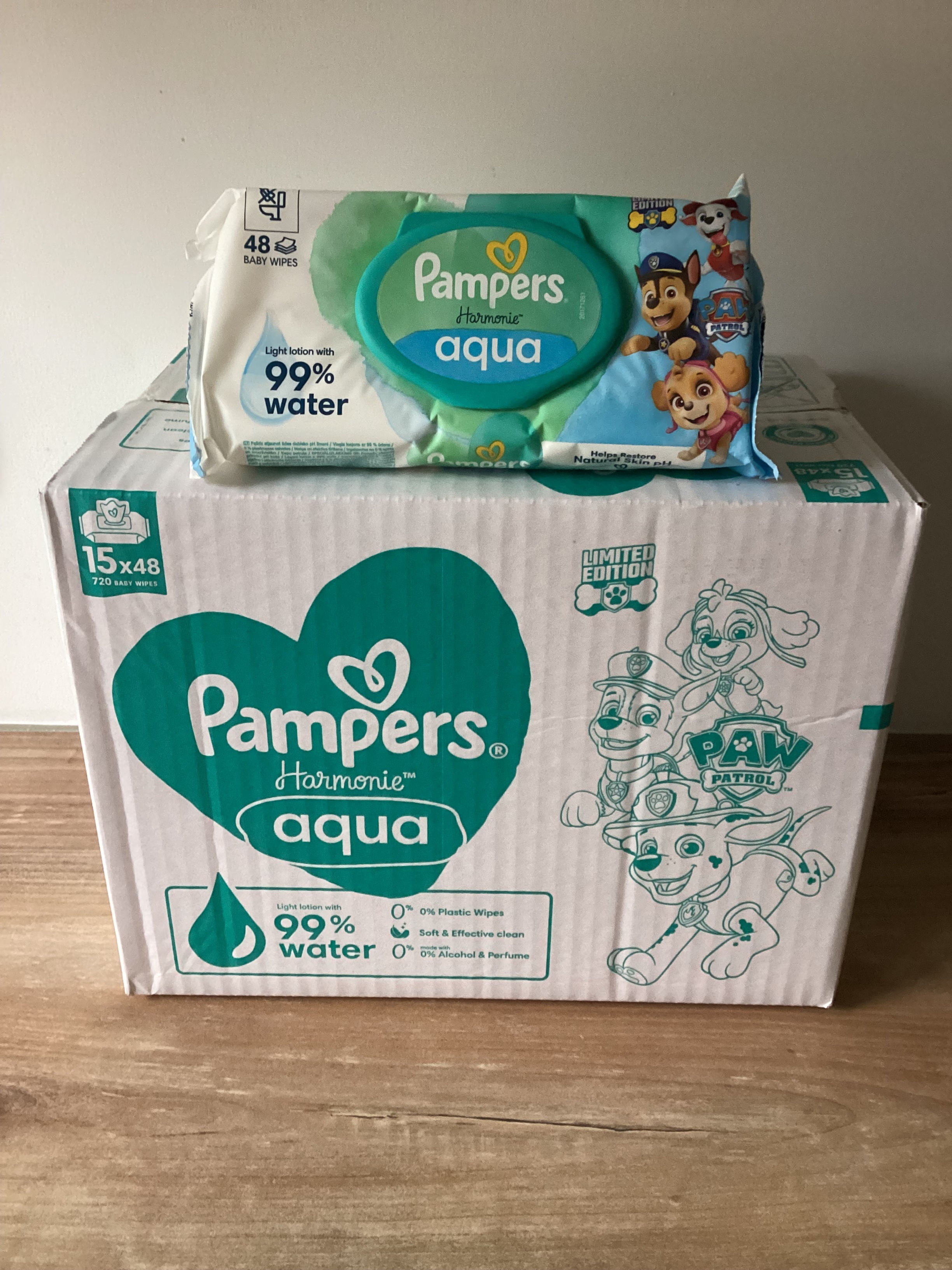 Pampers Harmonie Aqua Pure lingettes édition limitée