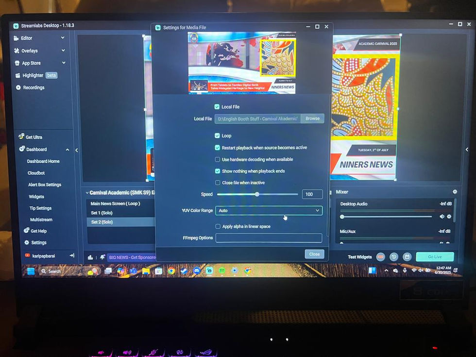Usage of OBS