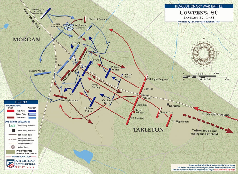 January 17, 1781 The Battle of Cowpens