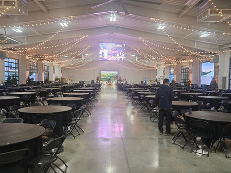 SimGolf Rentals Golf Simulator Rental at the RV Hall of Fame in Elkhart, Indiana with KZ Recreational Vehicles