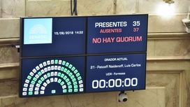 No hubo quórum en Senadores
