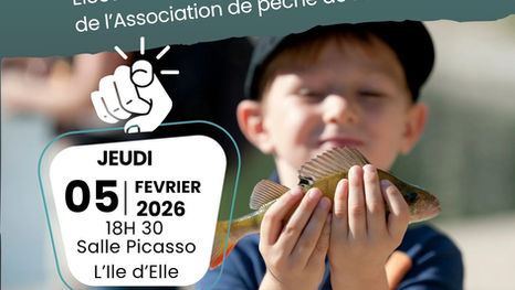 Convocation à l’Assemblée Générale Extraordinaire de l’AAPPMA La Carpe Nellezaise à L’Île-d’Elle, élection du Conseil d’administration.