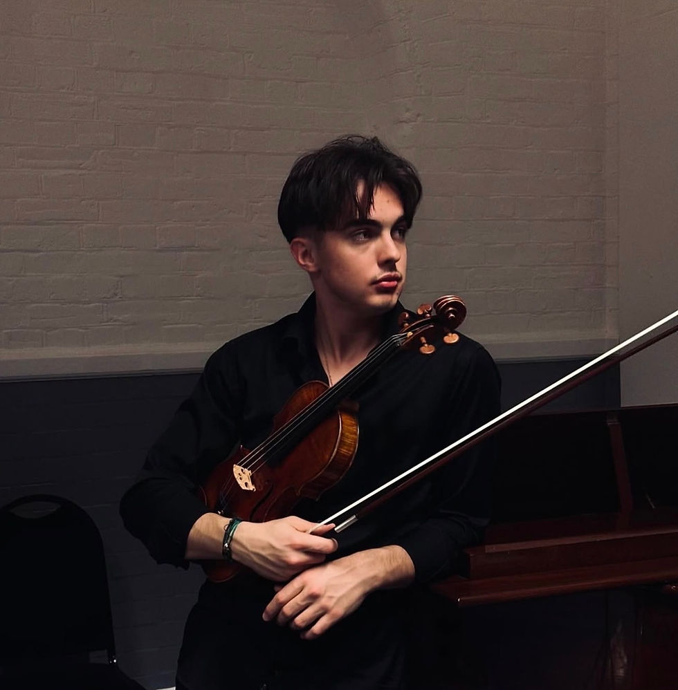 Shlomi Shahaf, violin, and Phoebe Papandrea, piano