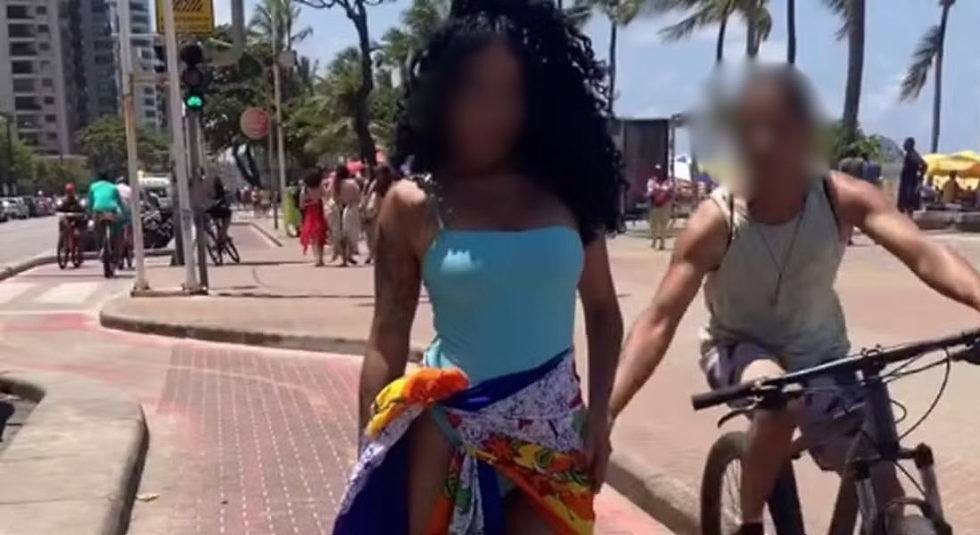 Modelo tirava fotos quando foi assediada pelo ciclista - Foto: Instagram/Reprodução