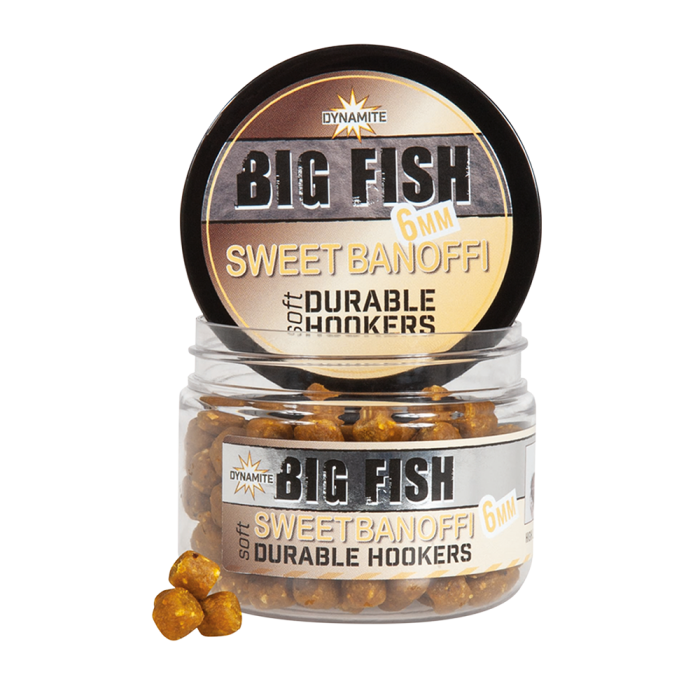 Thumbnail: Dynamite Baits Big Fish Durable Hookers 6mm Sweet Banoffi