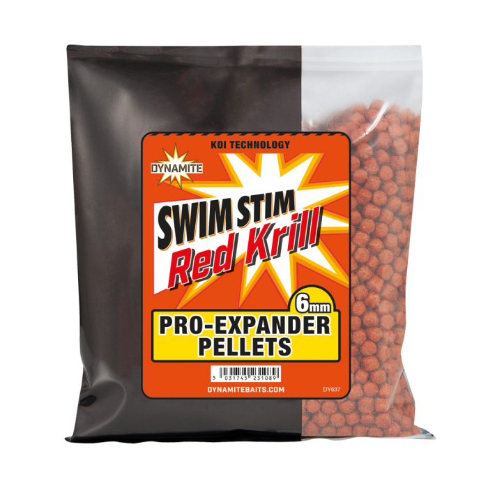 Dynamite Baits Swim Stim Red Krill Pro-Expander Pellets 300g 6mm